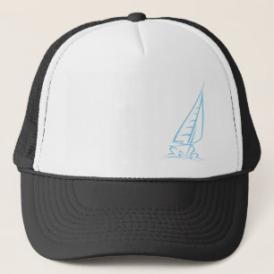 Blue Sailing Trucker Hat