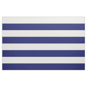 Blue Sailor Stripe (large scale) Fabric