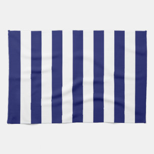 Blue Sailor Stripe (large scale) Tea Towel