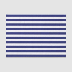Blue Sailor Stripe (large scale) Tissue Paper