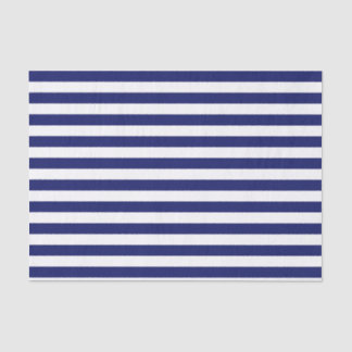 Blue Sailor Stripe (large scale) Tissue Paper