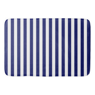 Blue Sailor Stripe (small scale) Bath Mat