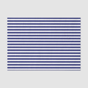 Blue Sailor Stripe (small scale) Tissue Paper
