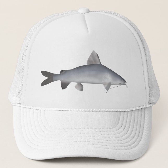 Blue Salmon Catfish Trucker Hat (Front)