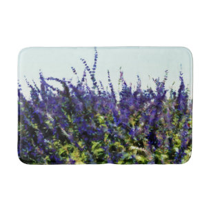 Blue Salvia Art Bath Mat