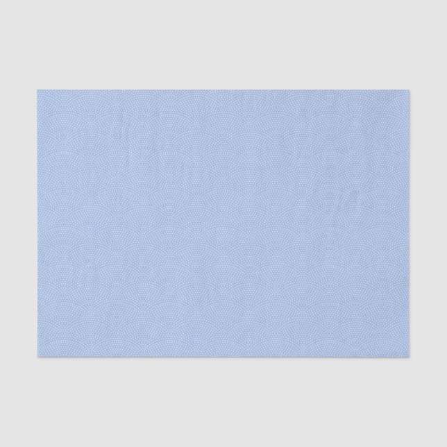 Blue Same Komon (small scale) Tissue Paper (Front)