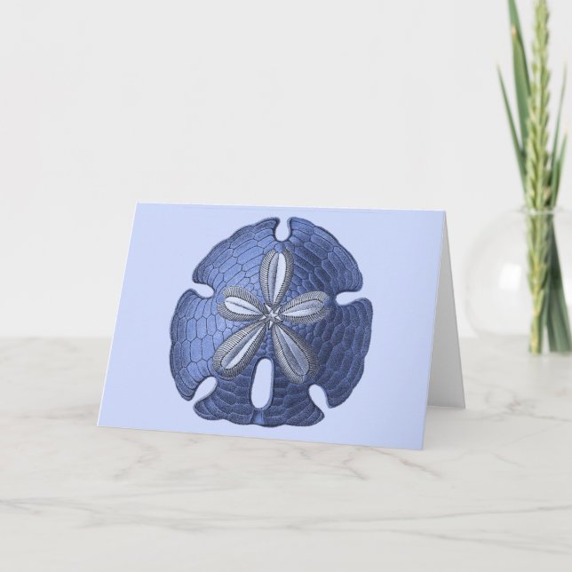 Blue Sand Dollar Card (Front)