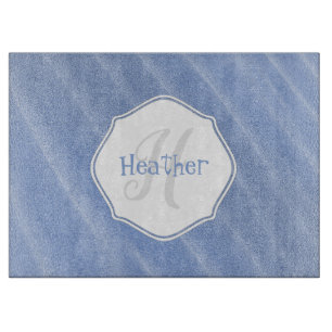 Blue Sand Ripples Personalised Cutting Board