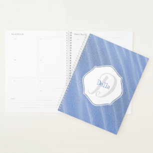 Blue Sand Ripples Personalised Planner