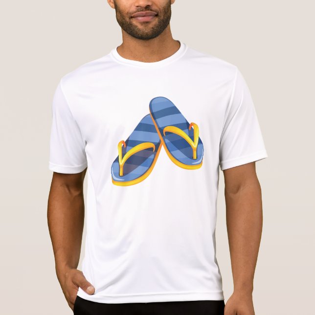 Blue Sandals Mens Active Tee (Front)