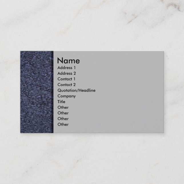 Blue Sandstone Profile Card (Front)