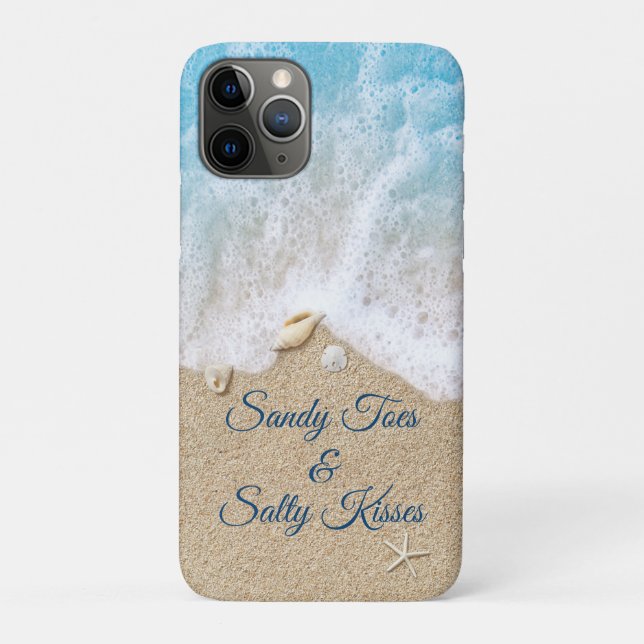 Blue Sandy Toes Salty Kisses Case-Mate iPhone Case (Back)