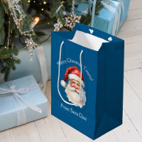 Blue Santa Claus Personalised Kids Christmas