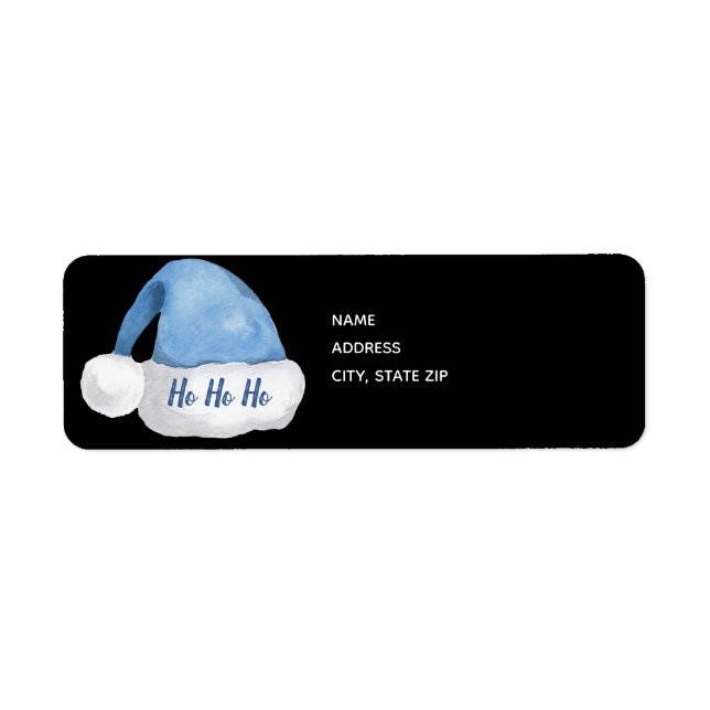 Blue Santa Hat/ Ho Ho Ho (Front)