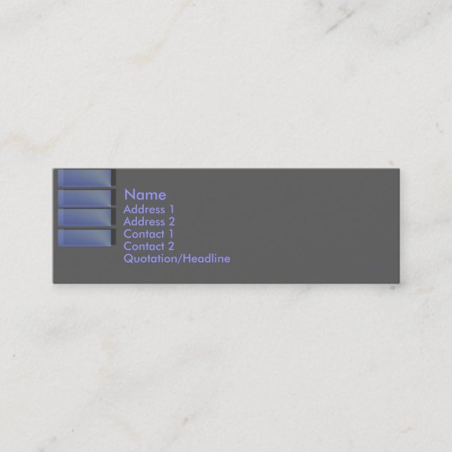 Blue Sapphire Business Card (Front)