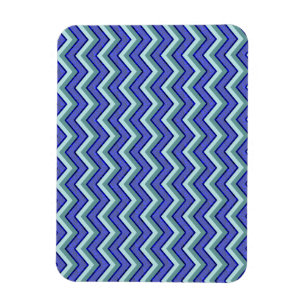 Blue Sapphire Chevron Pattern Magnet