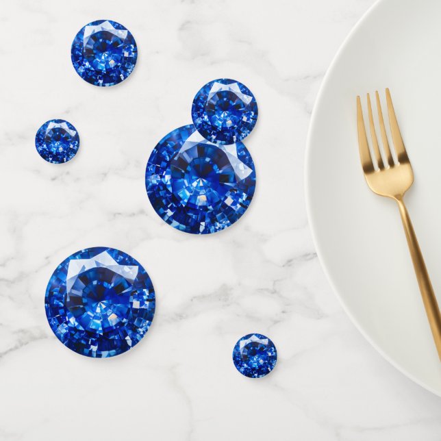 Blue Sapphire Crystal Pattern Confetti (Group)