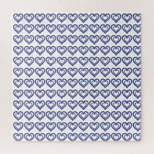 Blue Sapphire Heart Jigsaw Puzzle
