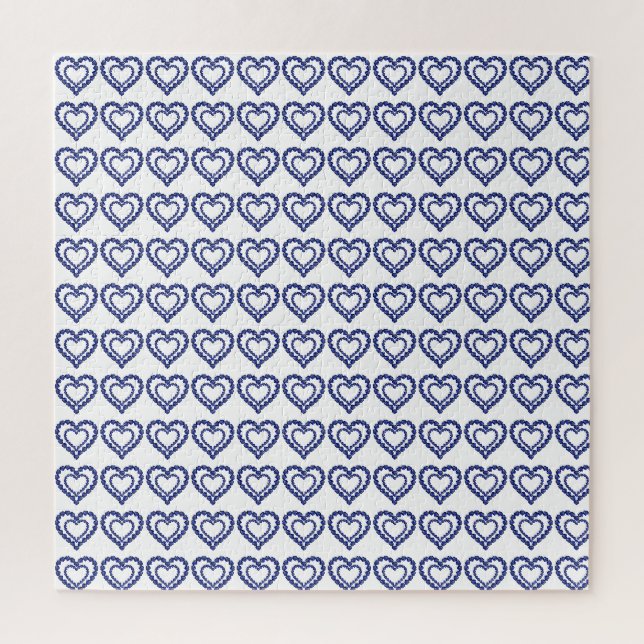 Blue Sapphire Heart Jigsaw Puzzle (Vertical)