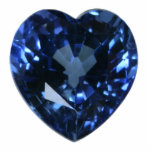 Blue Sapphire Heart Pin Photo Sculpture Badge<br><div class="desc">Acrylic photo sculpture pin with an image of a gorgeous blue sapphire heart. See matching twisted heart metal keychain and acrylic photo sculpture keychain,  magnet and ornament. See the entire Valentine's Day Buttons & Pins collection under the ACCESSORIES category in the HOLIDAYS section.</div>