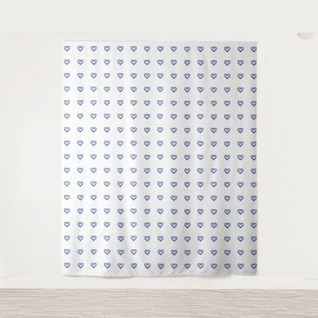 Blue Sapphire Heart Tapestry (Front)