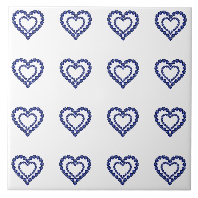 Blue Sapphire Heart Tile (Front)