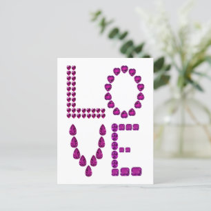 Blue Sapphire Love Postcard