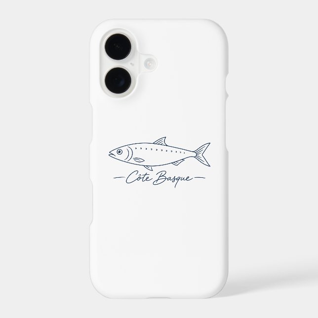Blue Sardine - Cote Basque Phone Case (Back)