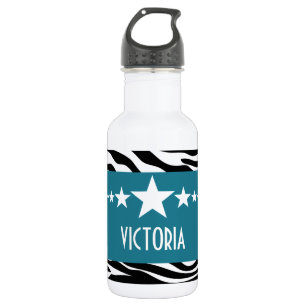 Blue Sassy Star Zebra 532 Ml Water Bottle