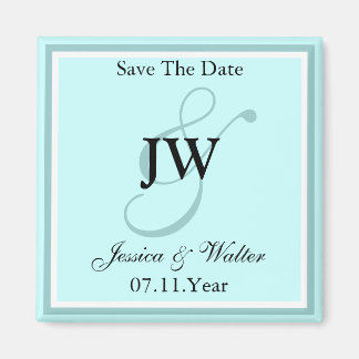 Blue Save The Date Magnet