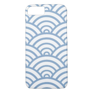 Blue Scallop Pattern iPhone 7 Case