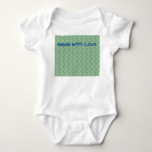 Blue Scallops Baby Bodysuit
