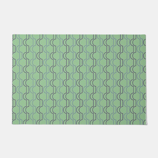 Blue Scallops Doormat (Front)