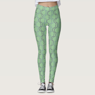 Blue Scallops Leggings
