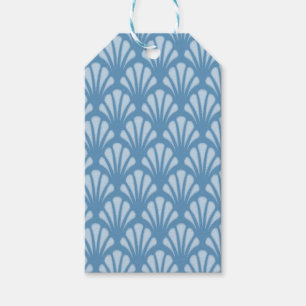 Blue Scallops Pattern Gift Tags
