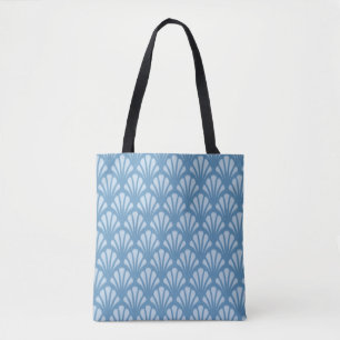 Blue Scallops Pattern Tote Bag