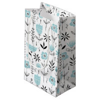 Blue Scandinavian Floral Pattern