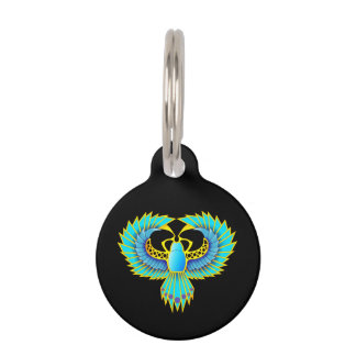 Blue Scarab Pet Tag