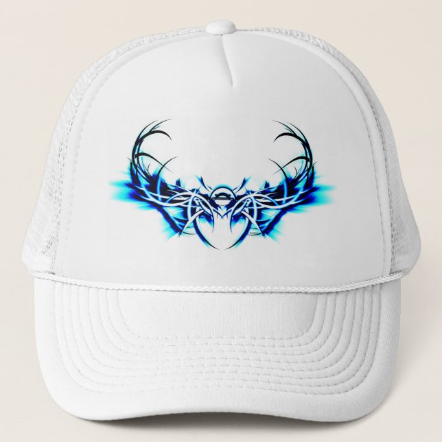 Blue Scarab Trucker Hat (Front)