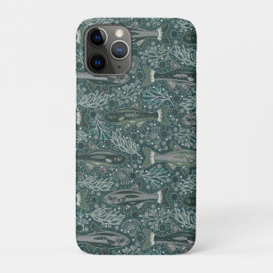 Blue School of Fish Brook Trout - NH State Fish Case-Mate iPhone Case