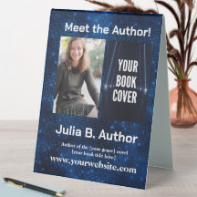 Blue Sci-Fi Author Event Book Launch 