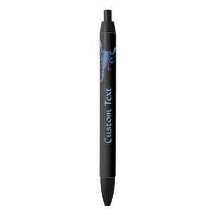 Blue Scorpion Black Ink Pen