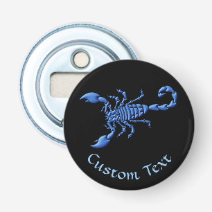 Blue Scorpion Bottle Opener