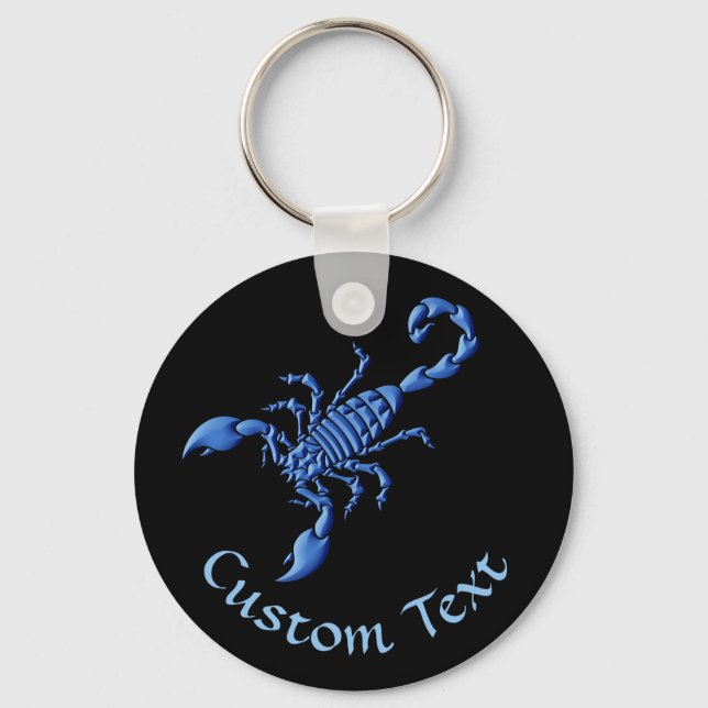 Blue Scorpion Keychain (Front)