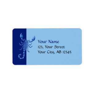 Blue Scorpion Label
