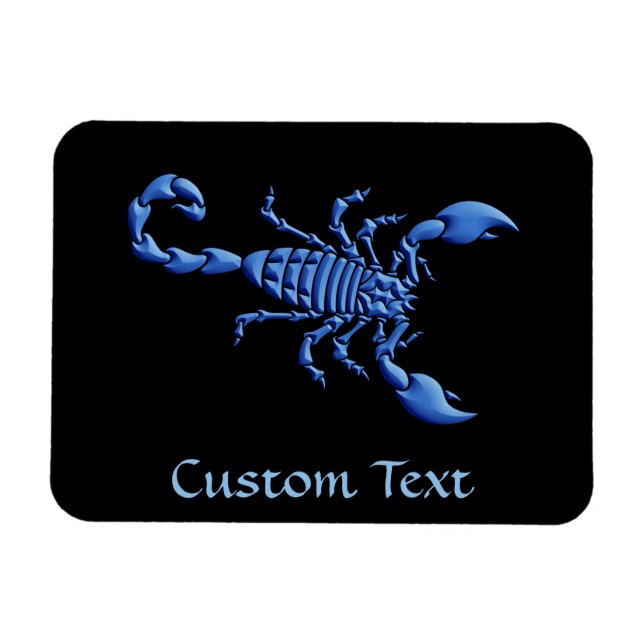Blue Scorpion Magnet (Horizontal)