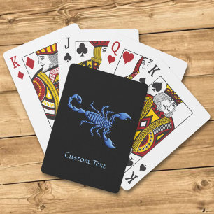 Blue Scorpion Playing Cards