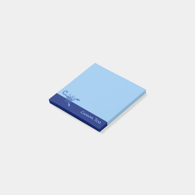 Blue Scorpion Post-it Notes (Angled)