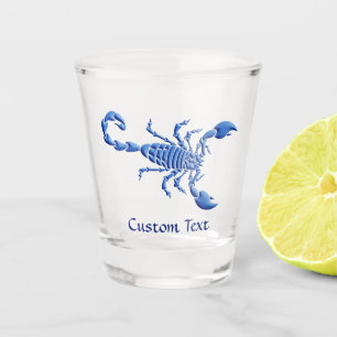 Blue Scorpion Shot Glass