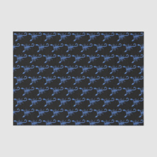 Blue Scorpion Tissue Paper
